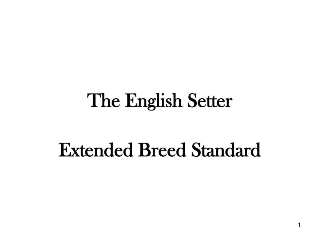 Breed Standard